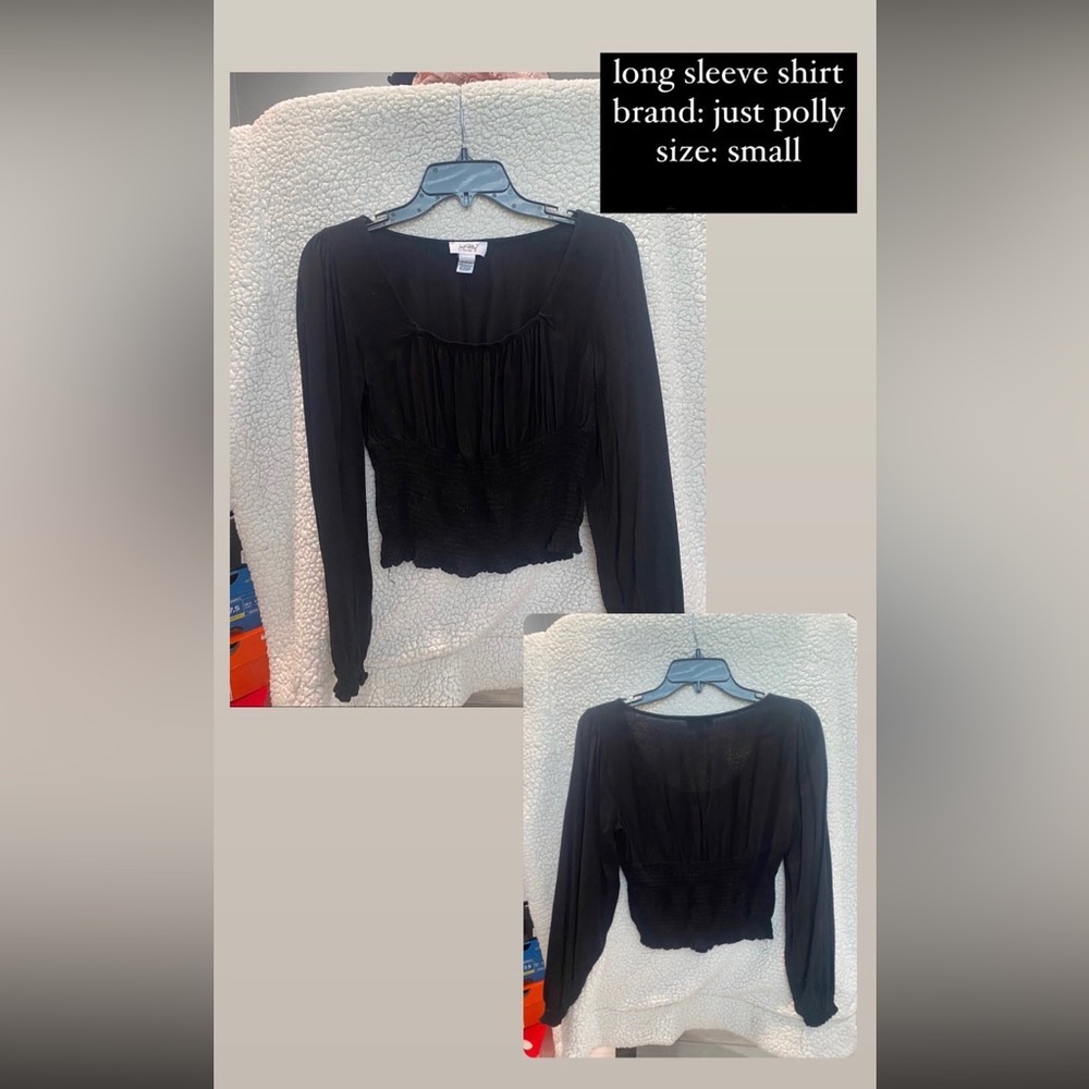black long sleeve shirt